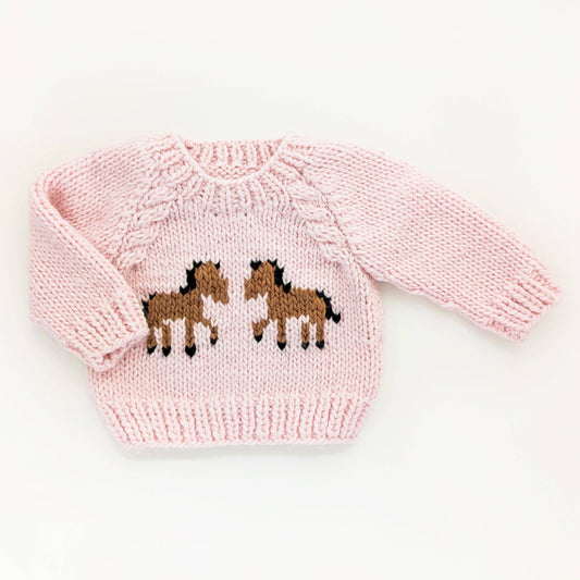 Pony Sweater Blush Toddler