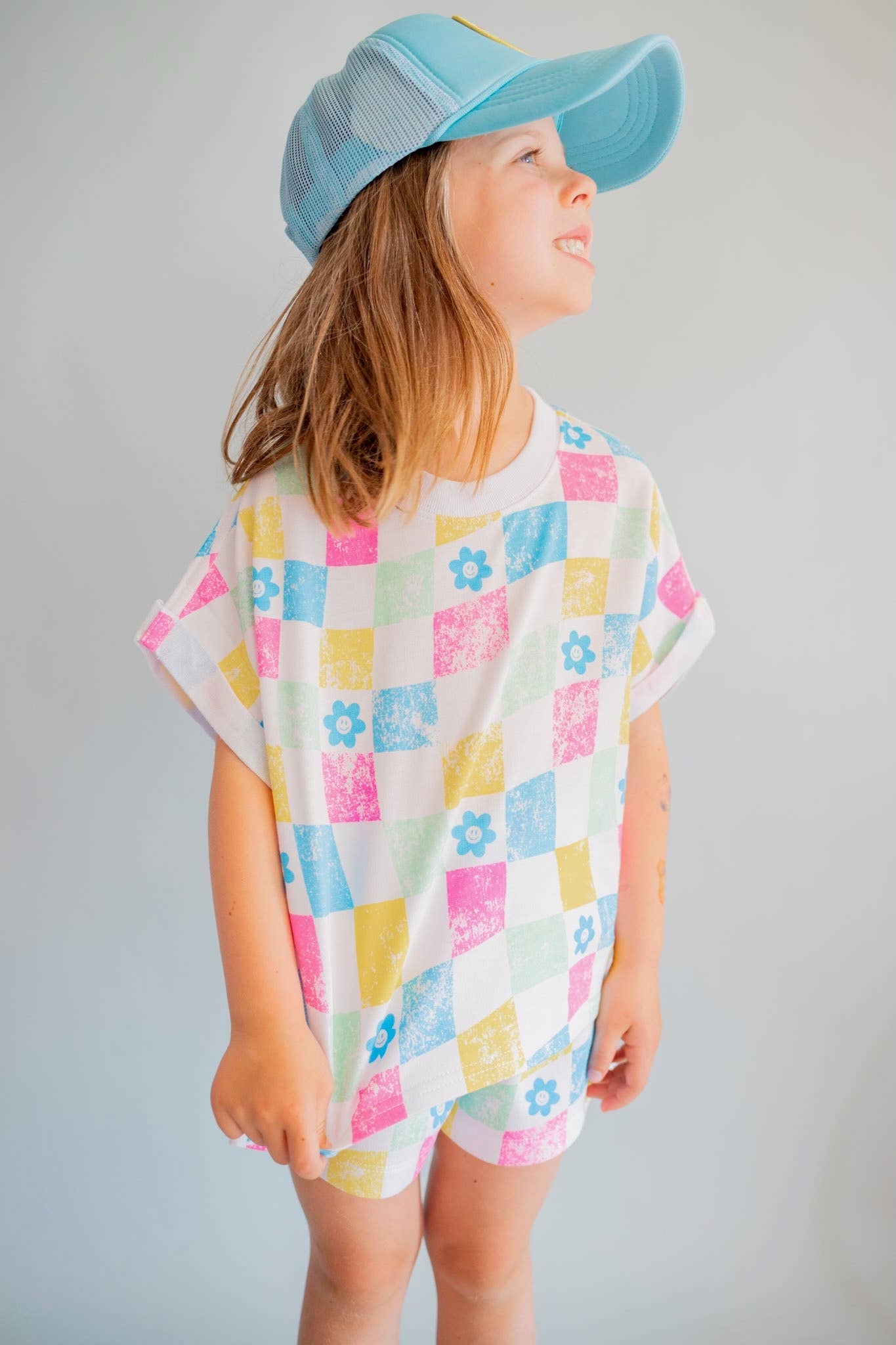 XOXO by Magpies All Over Checker French Terry Tee