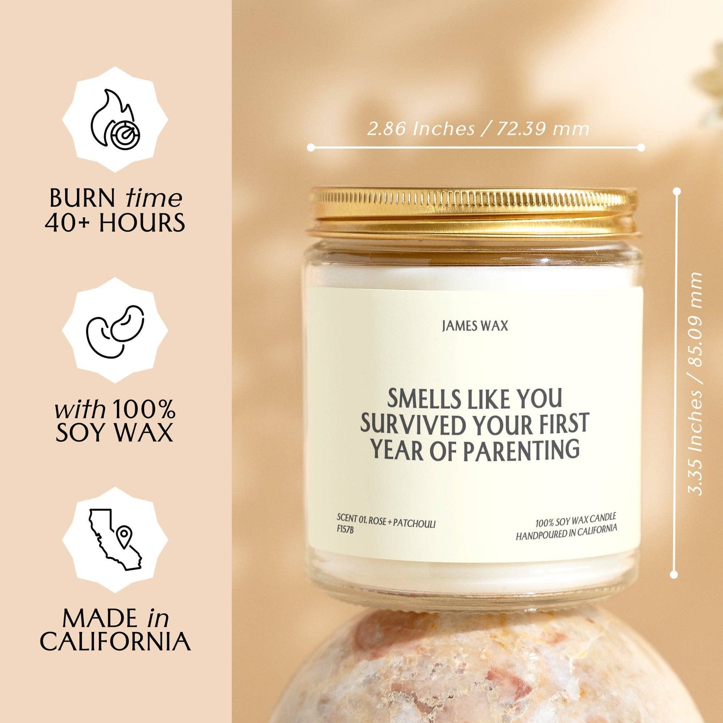 Smells Like You Survived Your First Year Parenting Candle