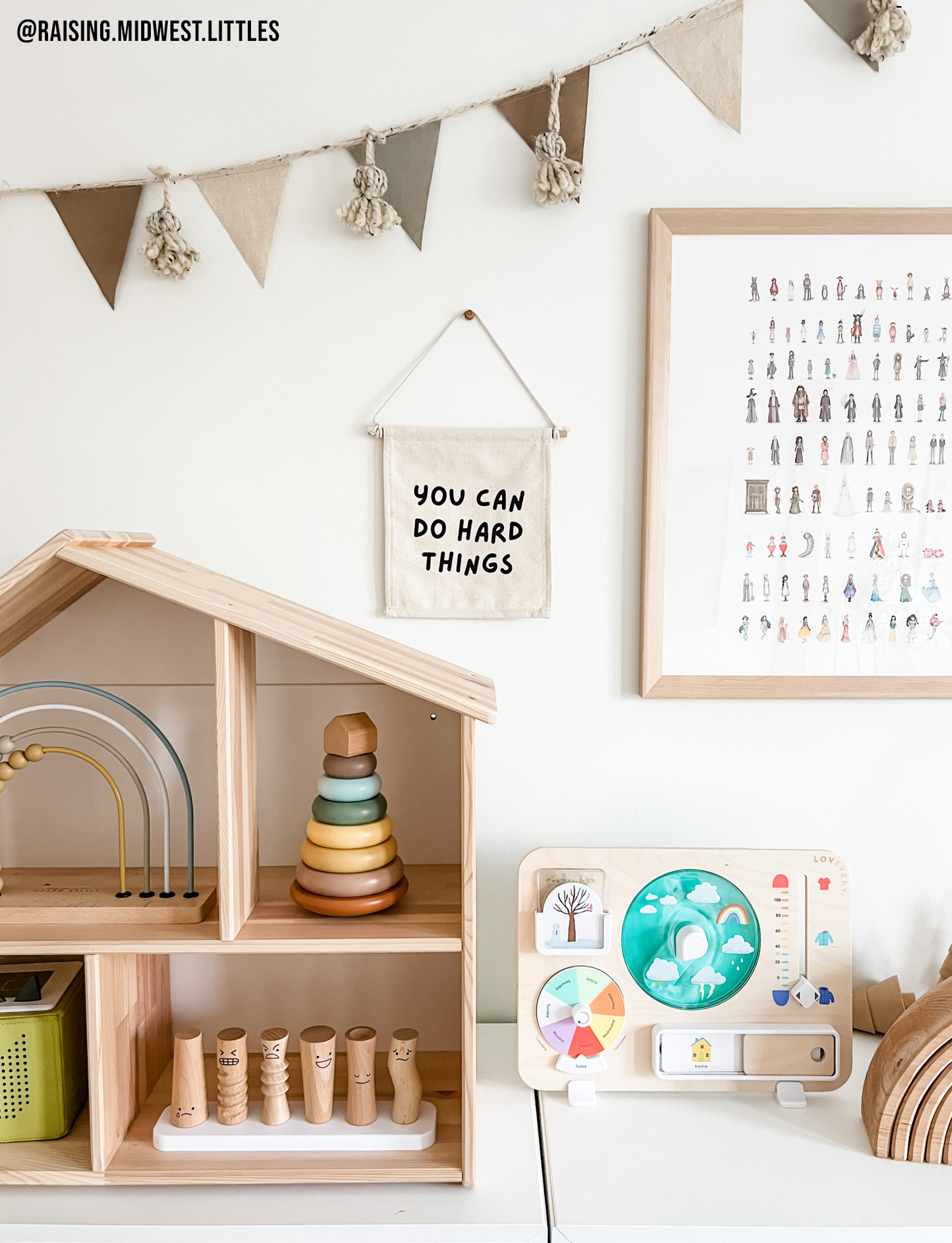 You Can Do Hard Things Canvas Hang Sign - Kids Wall Decor
