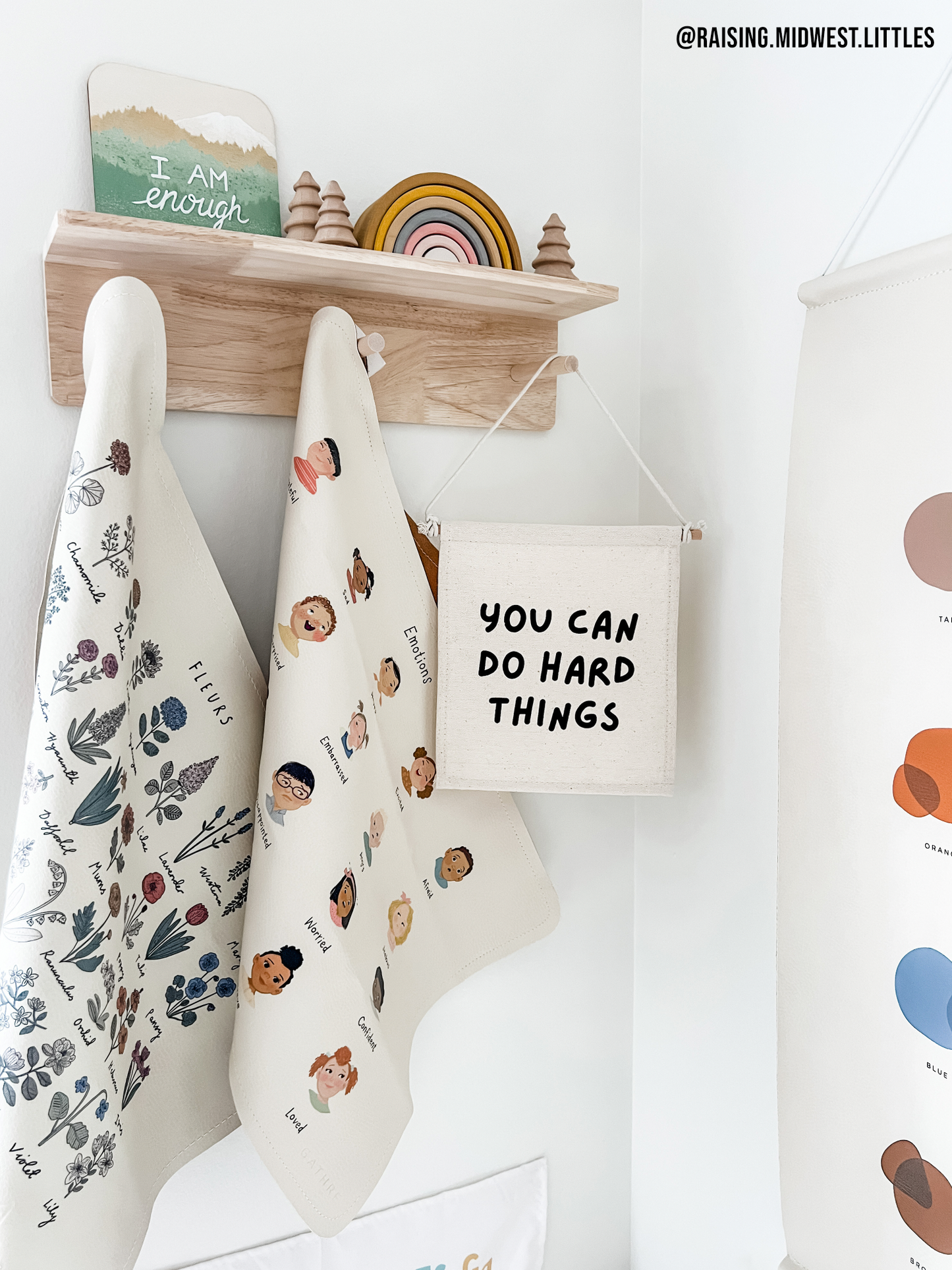 You Can Do Hard Things Canvas Hang Sign - Kids Wall Decor