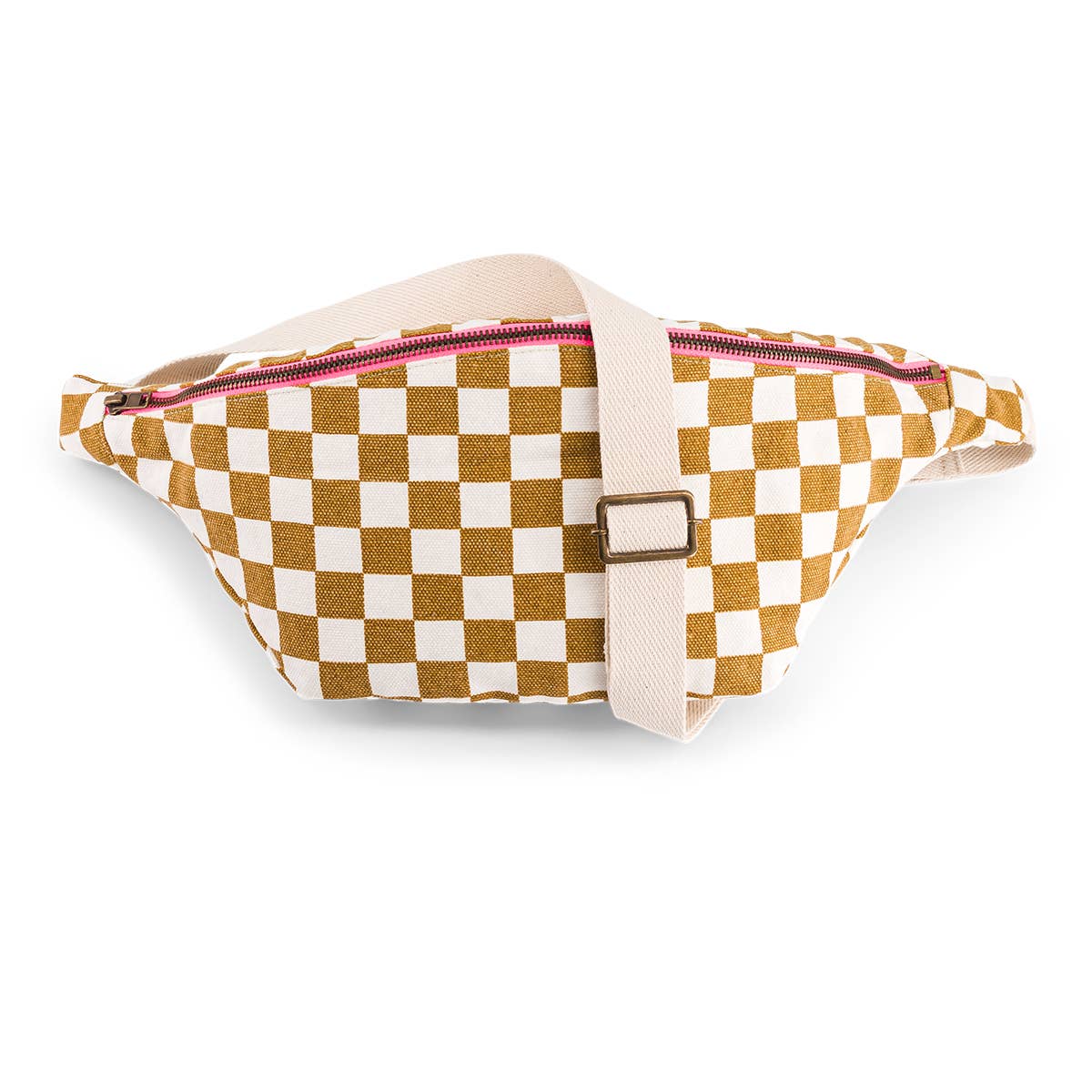 WOMEN BUM BAG CHECKERBOARD CARAMEL