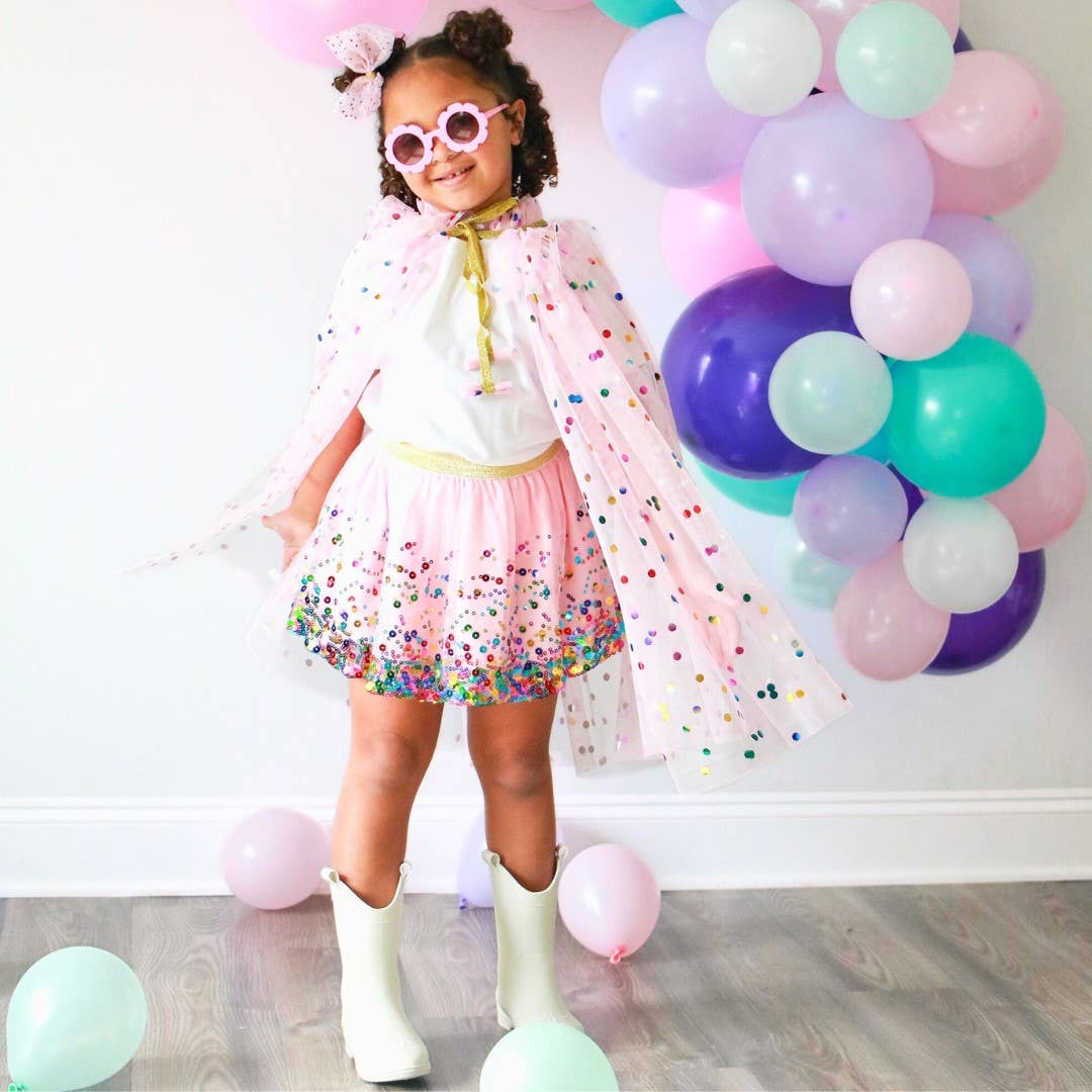 Pink Confetti Tutu Dress Up