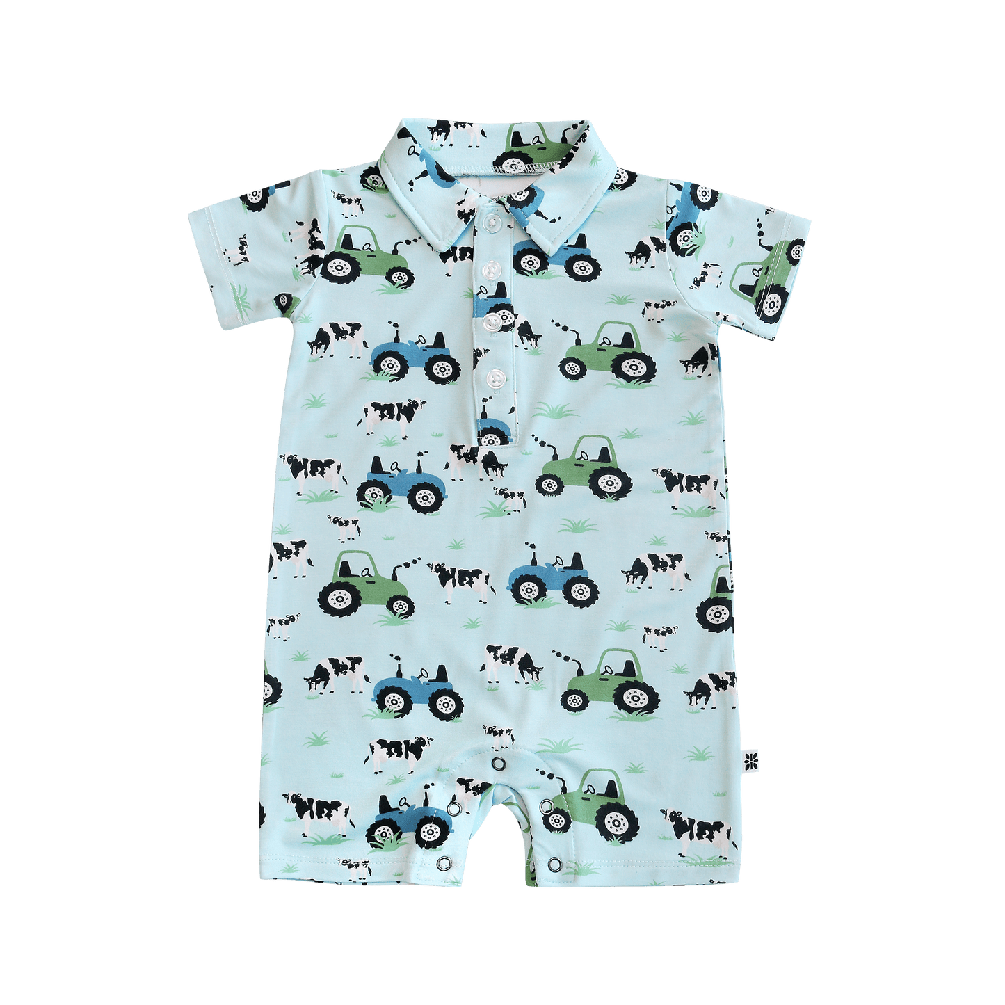 Polo Romper - Farm Life