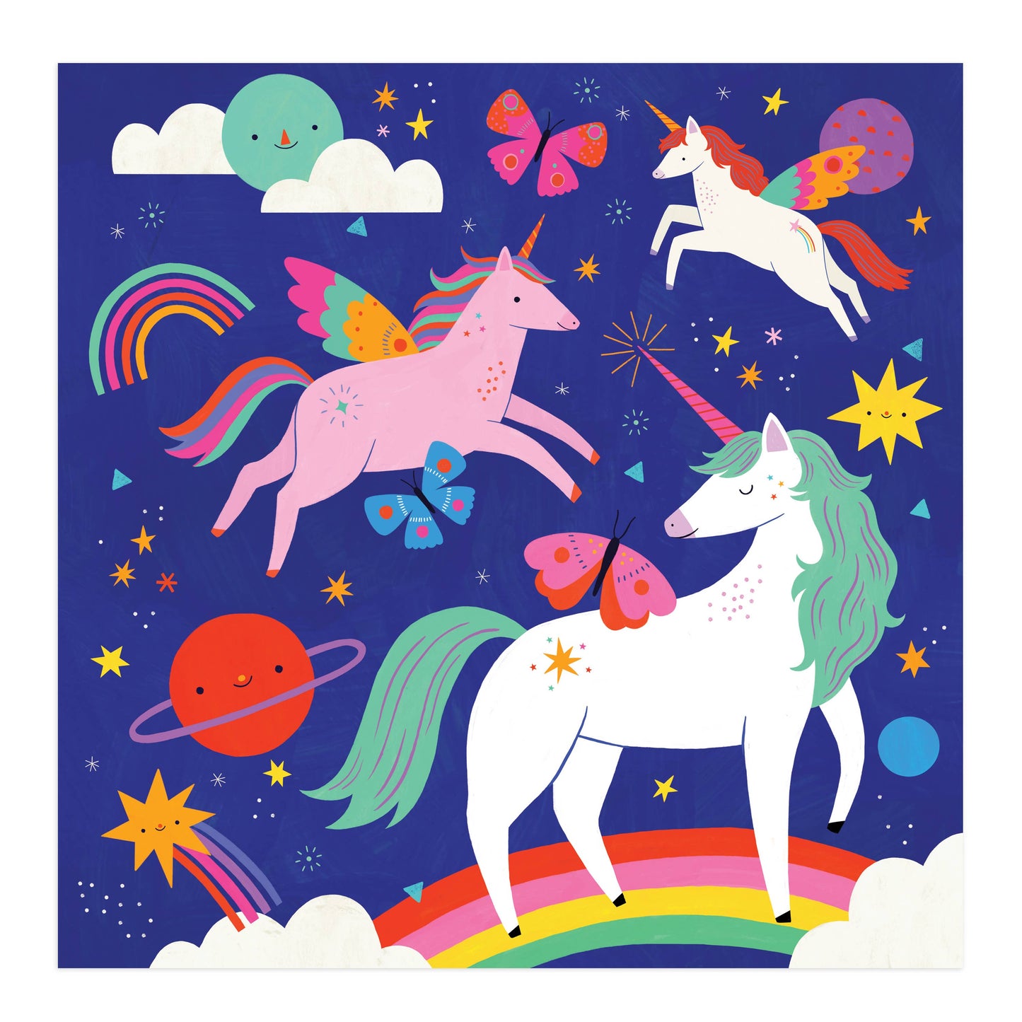 Unicorn Magic 25 Piece Floor Puzzle with Shaped Pieces