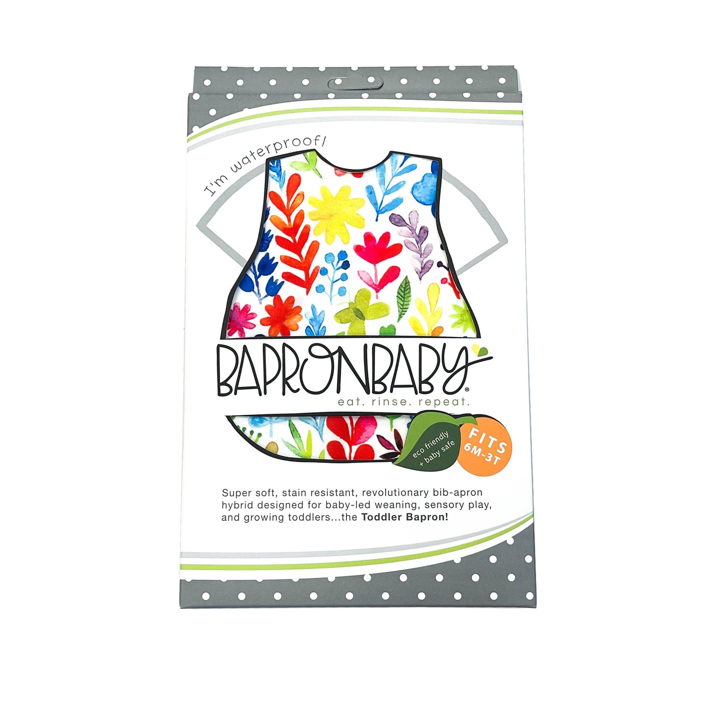 Rainbow Watercolor Floral Bapron
