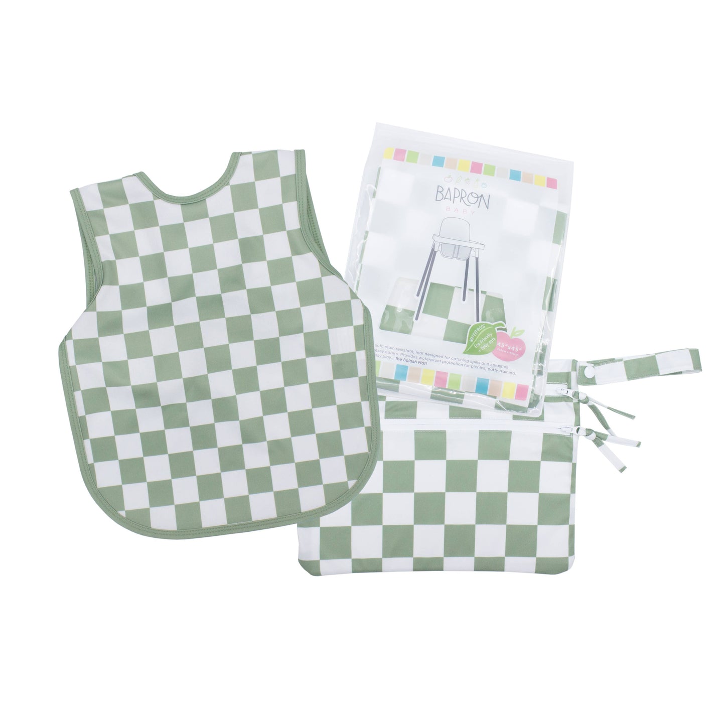 Sage Checkerboard Bapron