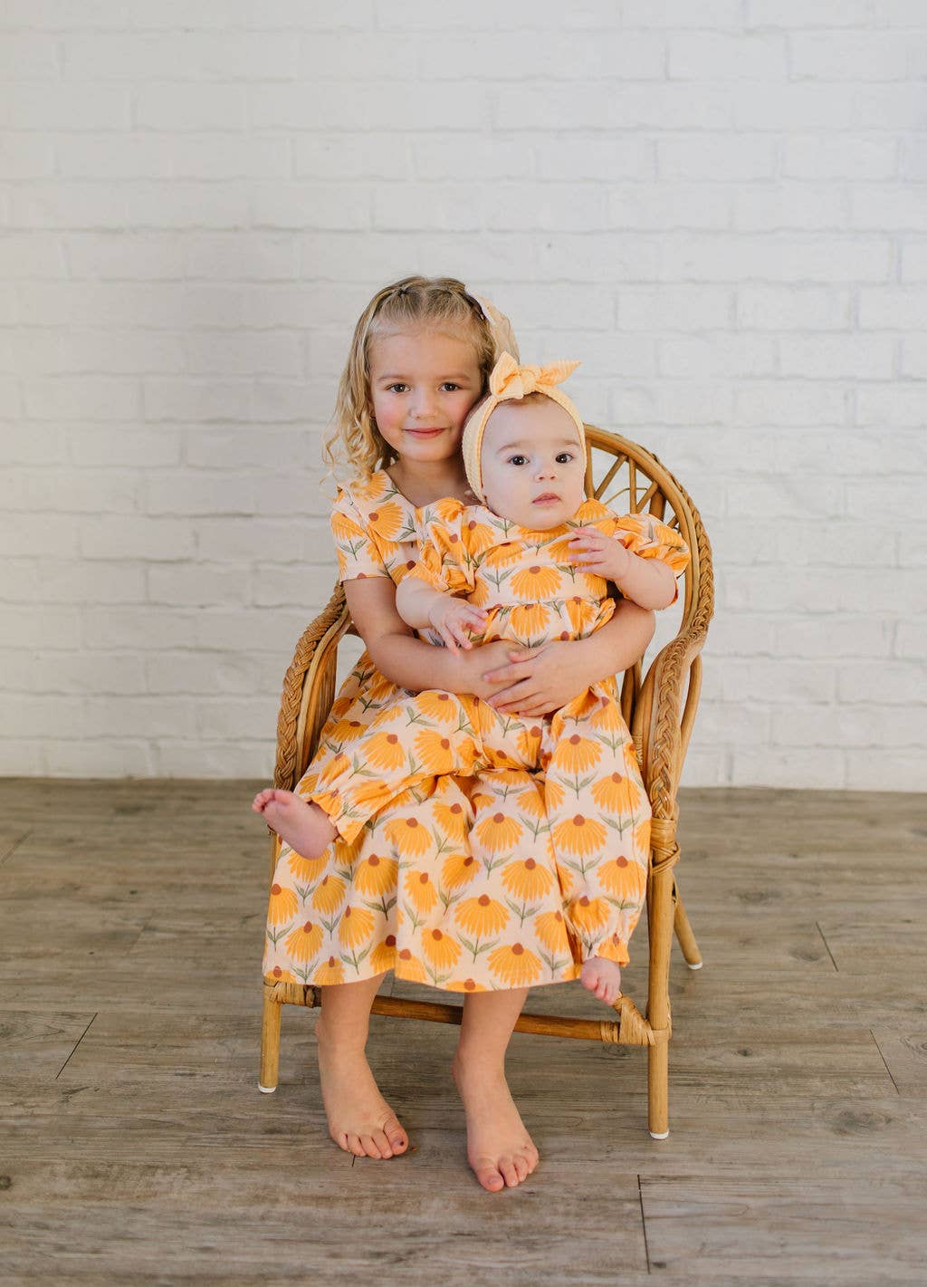 Puffed Rosie Romper in Sunflower
