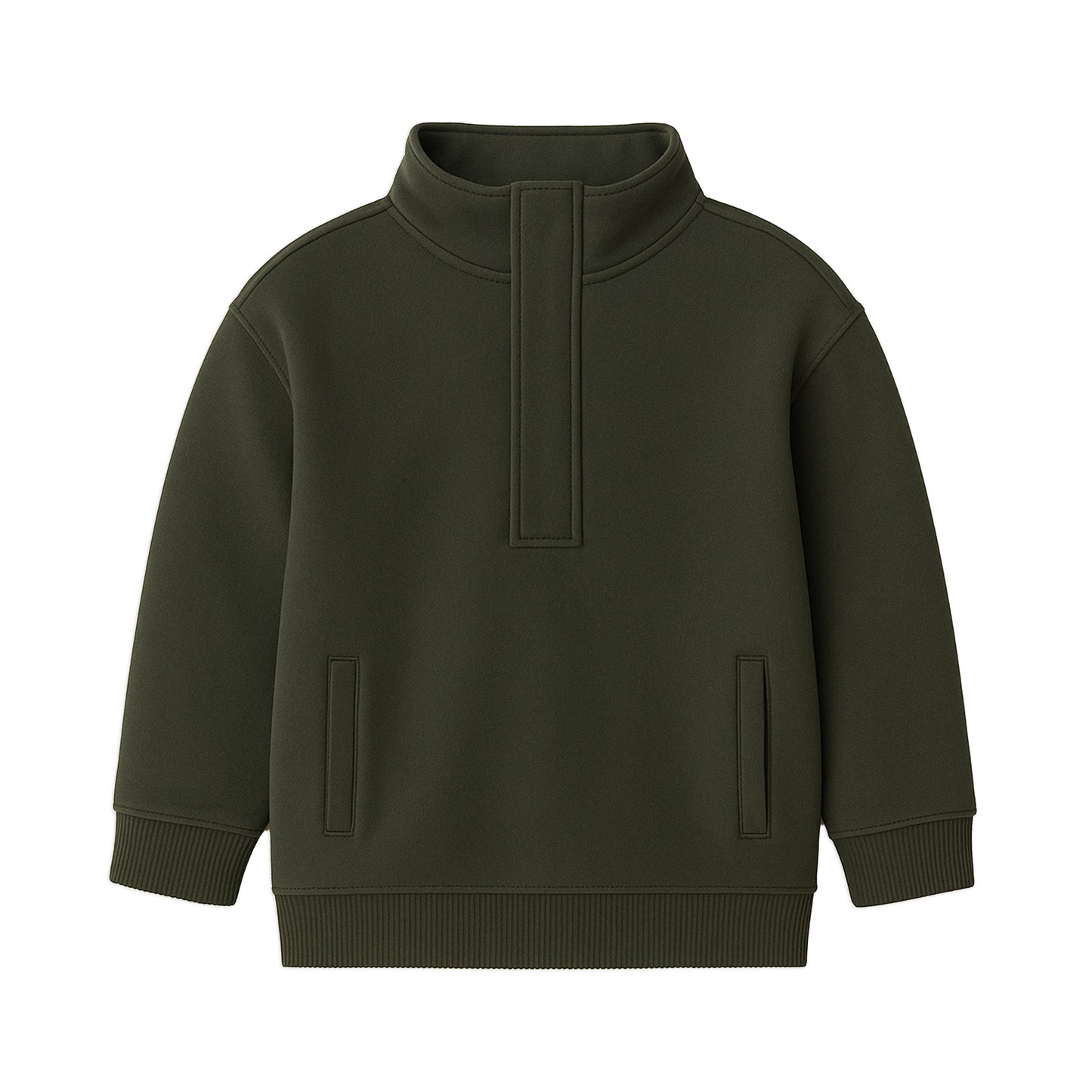 Eunan Fleece Half Zip Pullover Sweatshirt