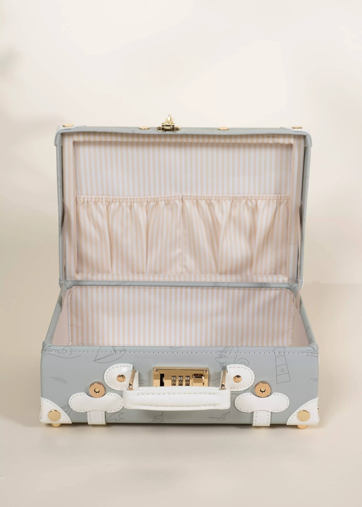 Vegan Leather Play Suitcase - Ocean