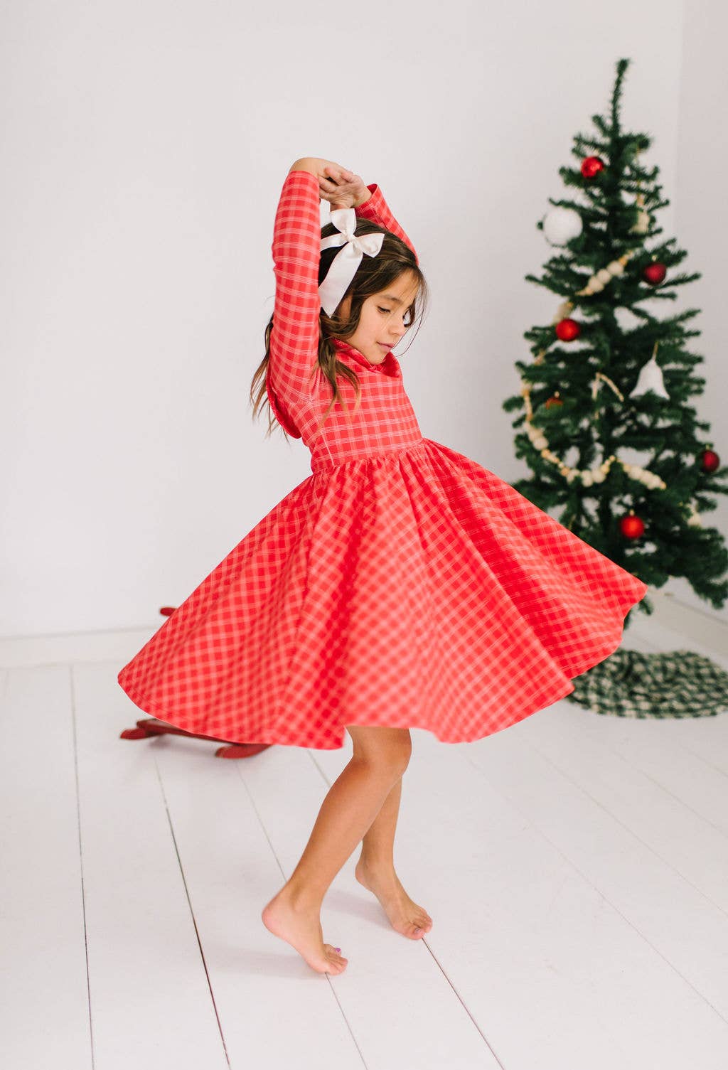 Rubina Dress in Red Picnic Plaid