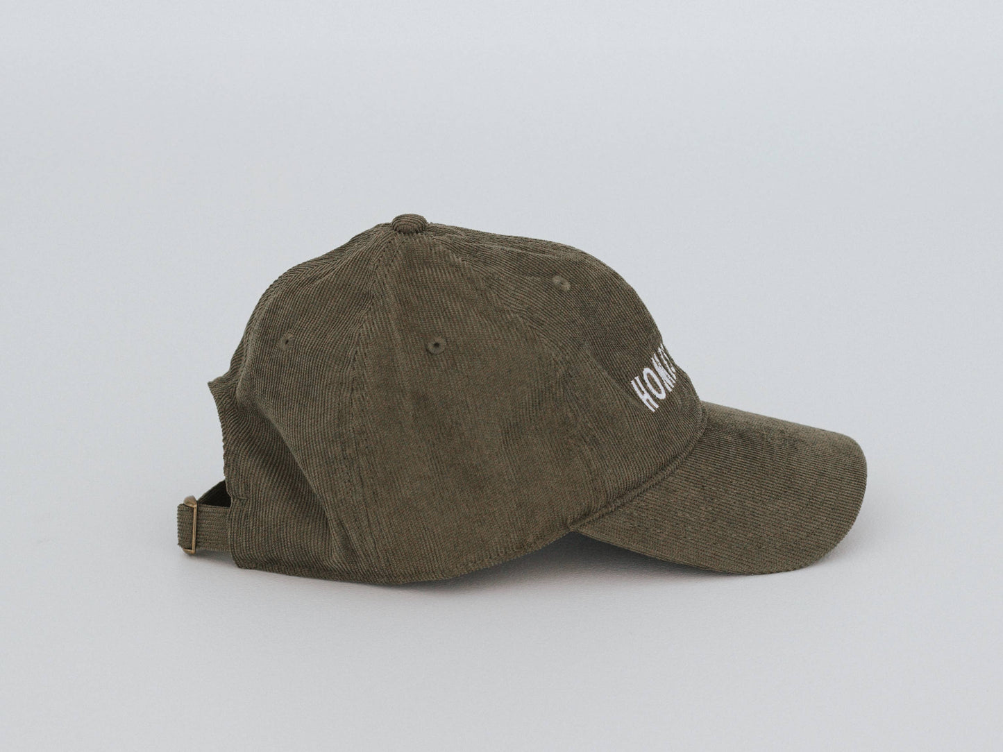 Homesteady Modern Corduroy Hat • Embroidered Olive Cap