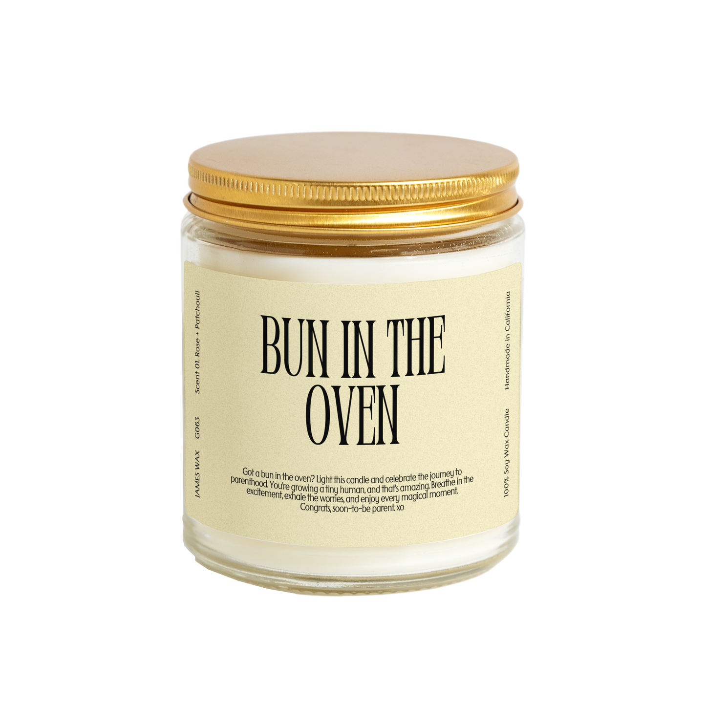 Expecting Moms Bun in the Oven Candle