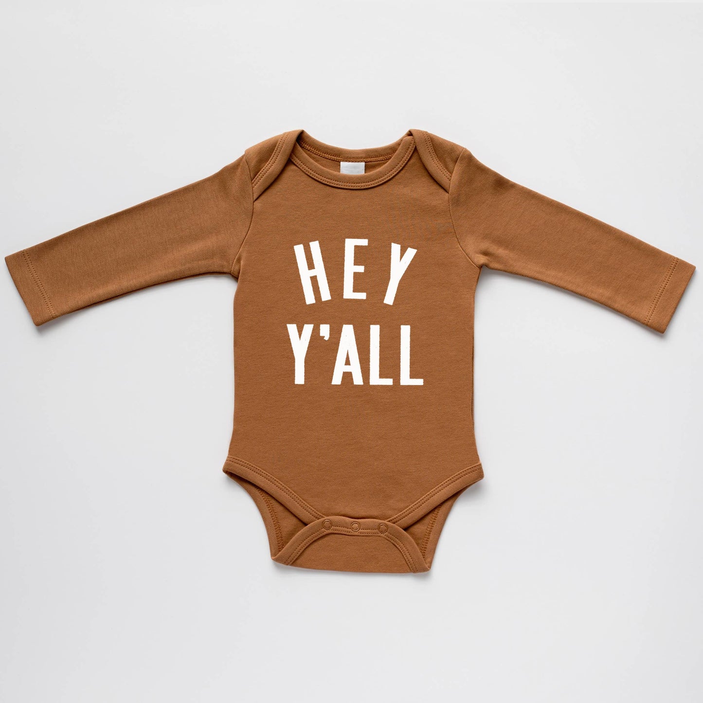 Camel Organic Hey Y'All Baby Bodysuit