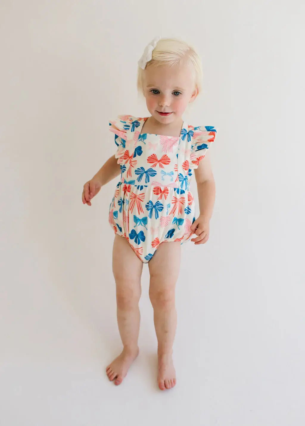 Emmy Bubble in Patriotic Bows | Baby