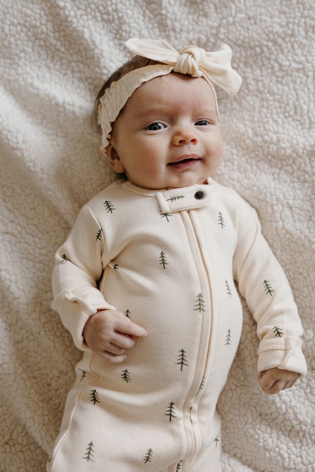 Organic 2-Way Zipper Footie Winter