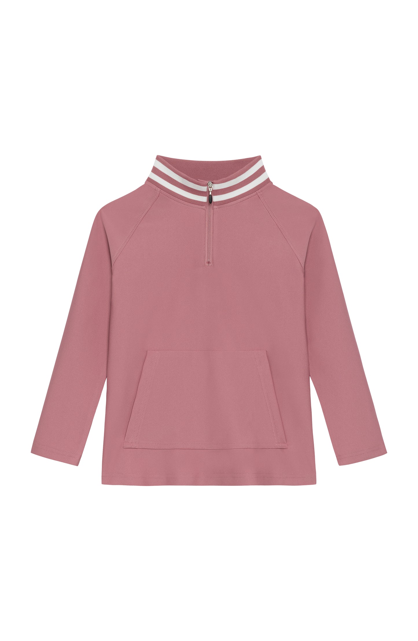 Girl's Half Zip - Dusty Pink