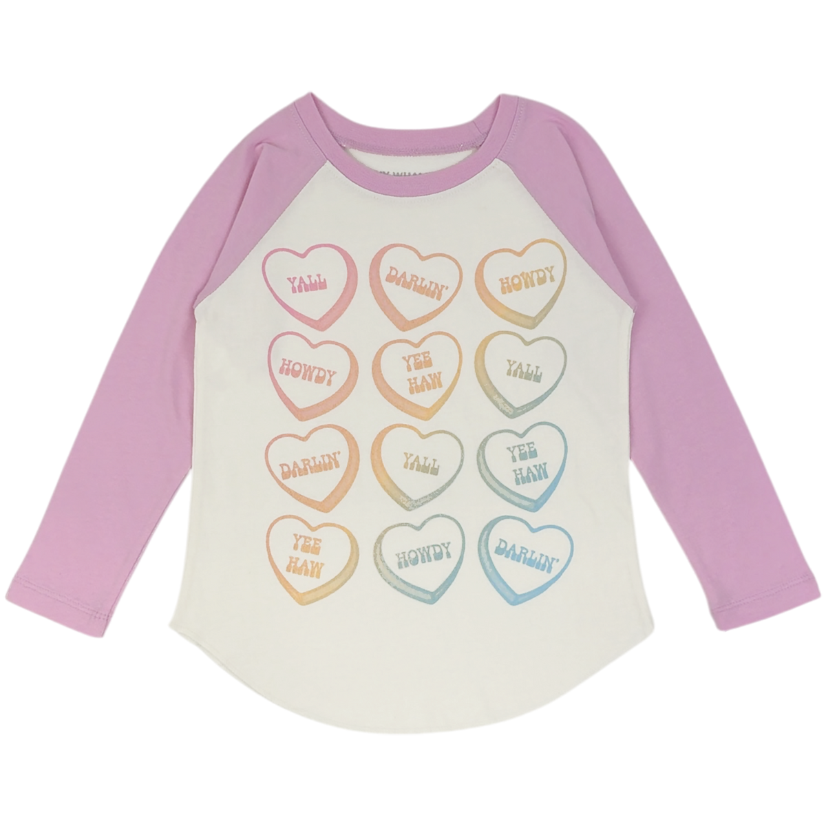 GIRLS RAGLAN TEE SWEETHEART