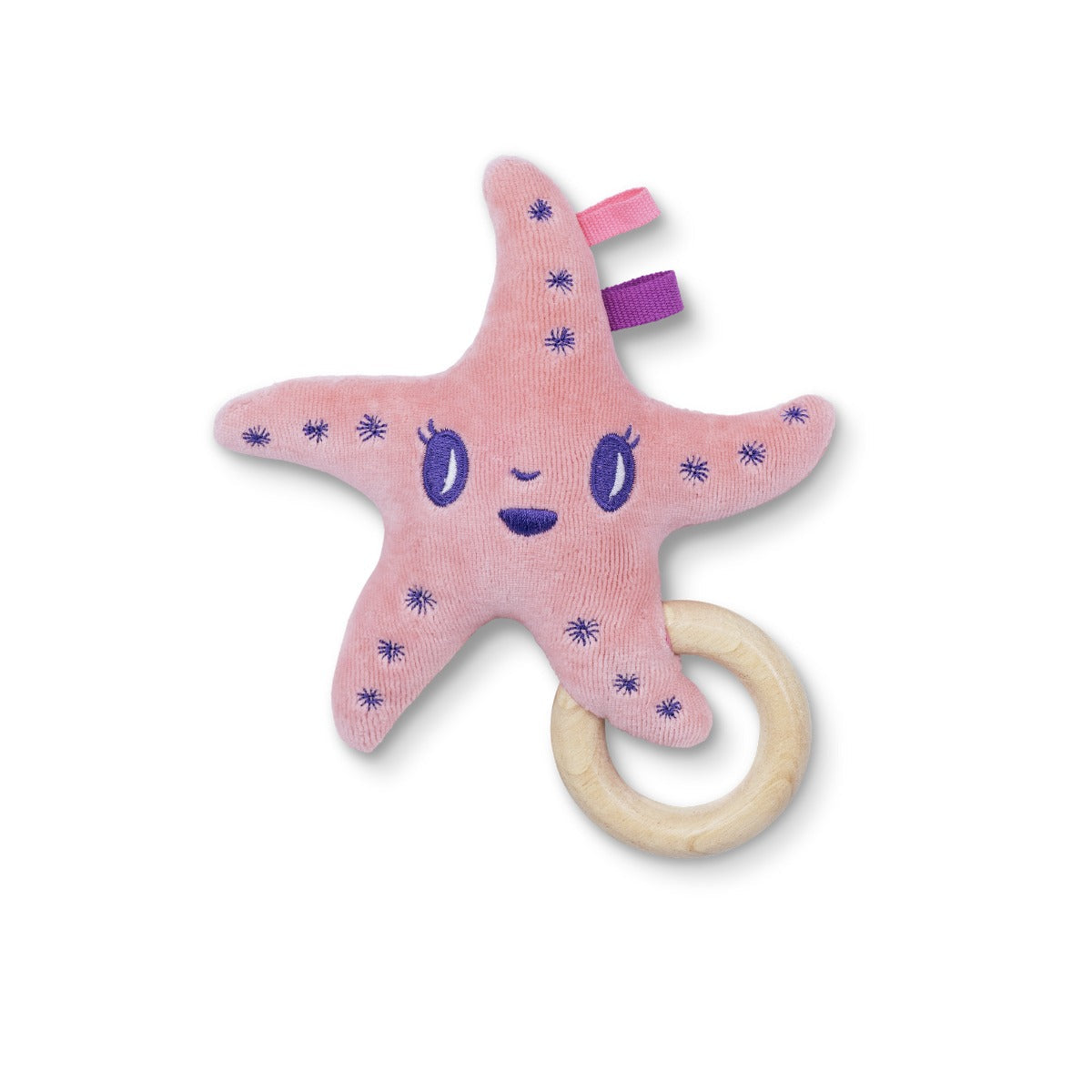 Pink Sea Star Rattle