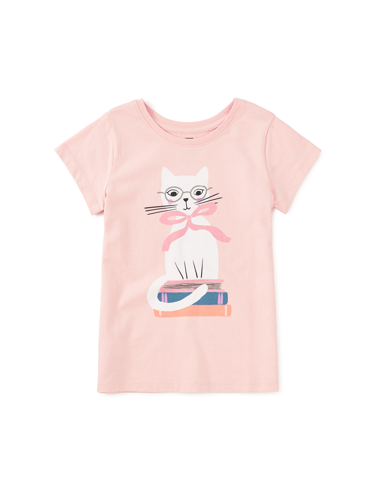 Tea Book Cat Graphic Tee