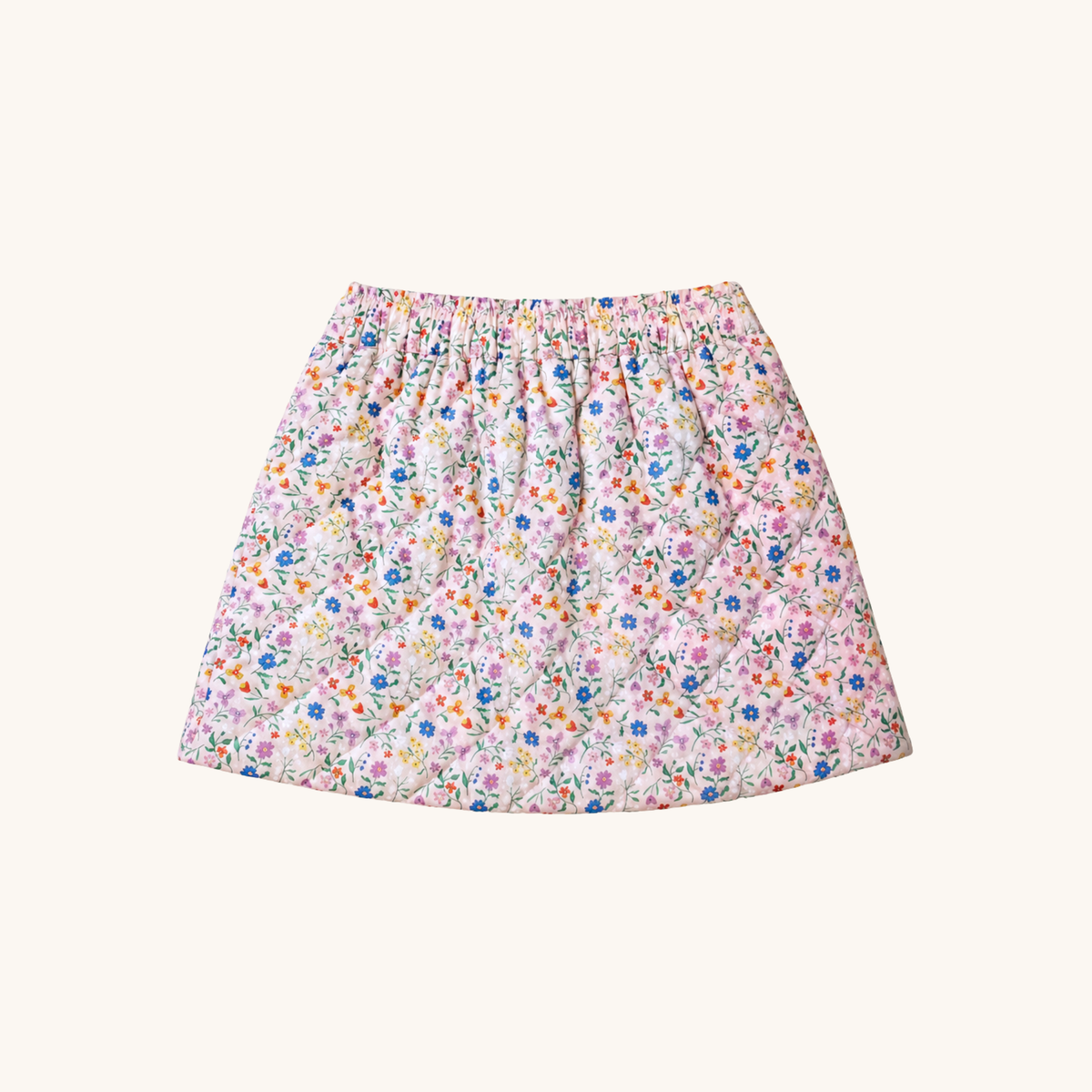 Nella June Quilted Skirt in Floral