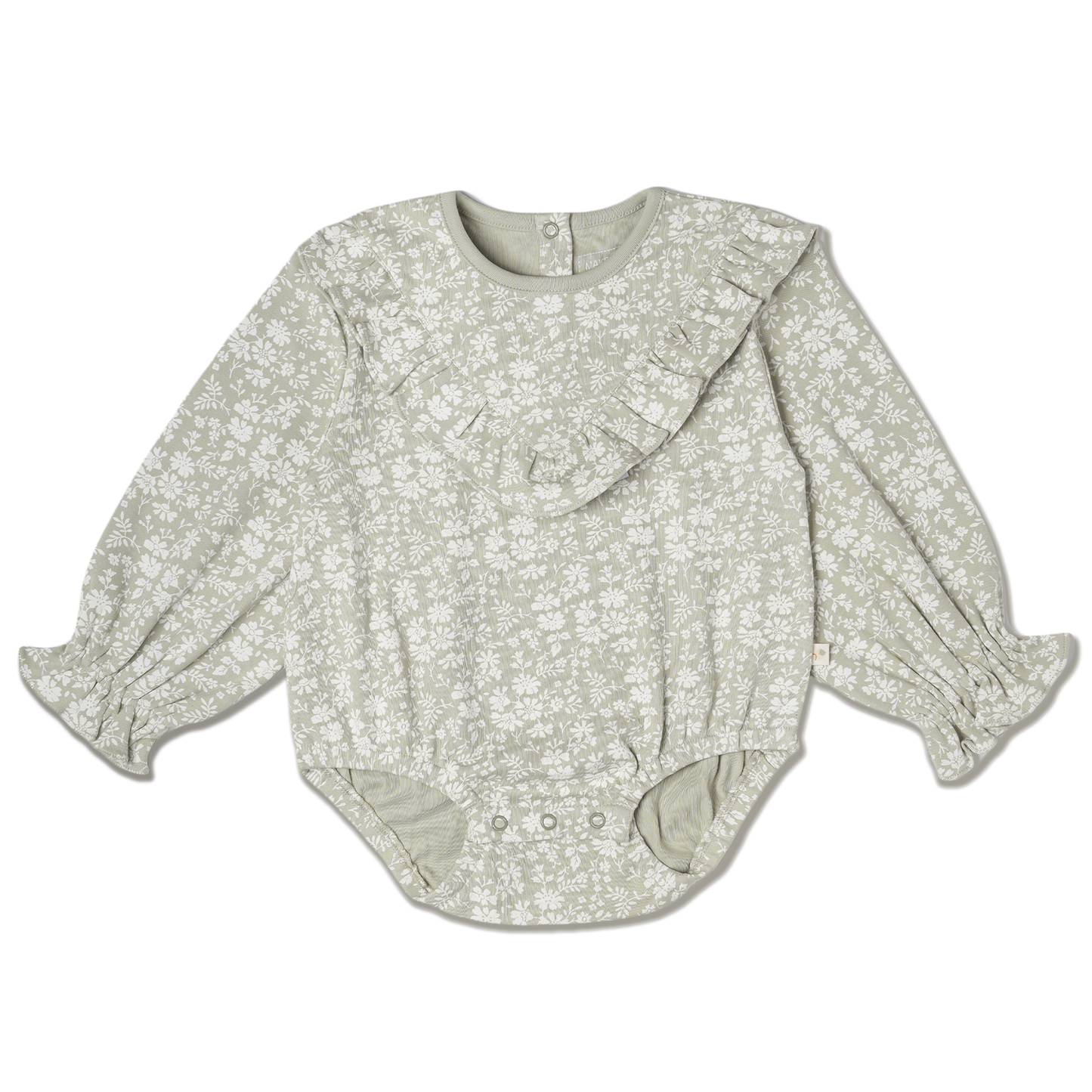 Organic Ruffle Bubble Romper - Wildsage