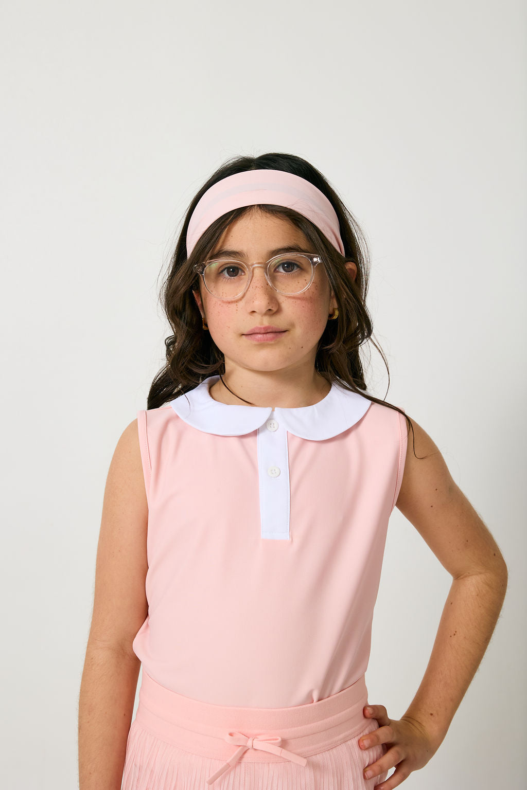 Girly Girl Tank Pink/White