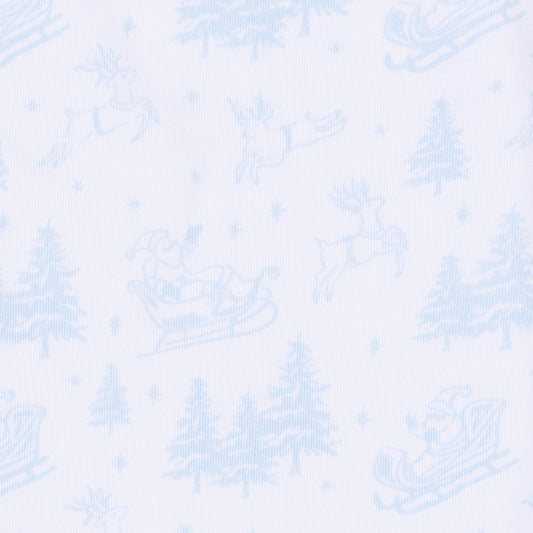 Holiday Toile Footie