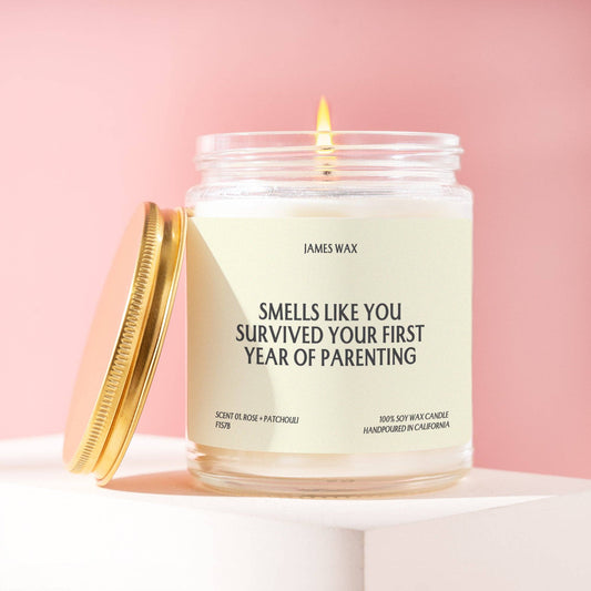 Smells Like You Survived Your First Year Parenting Candle