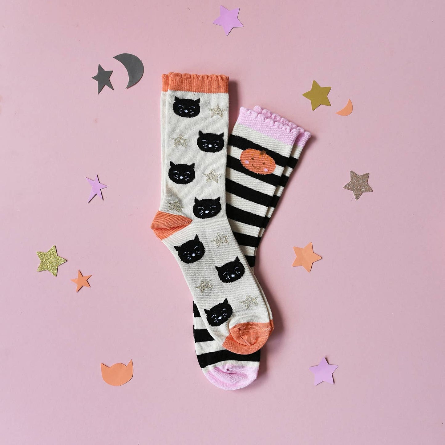 Spooky Halloween 2 Pack Socks (Size 9-12 Junior)