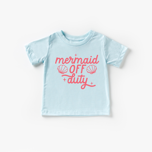 Mermaid Off Duty Toddler and Youth Beach Summer Shirt