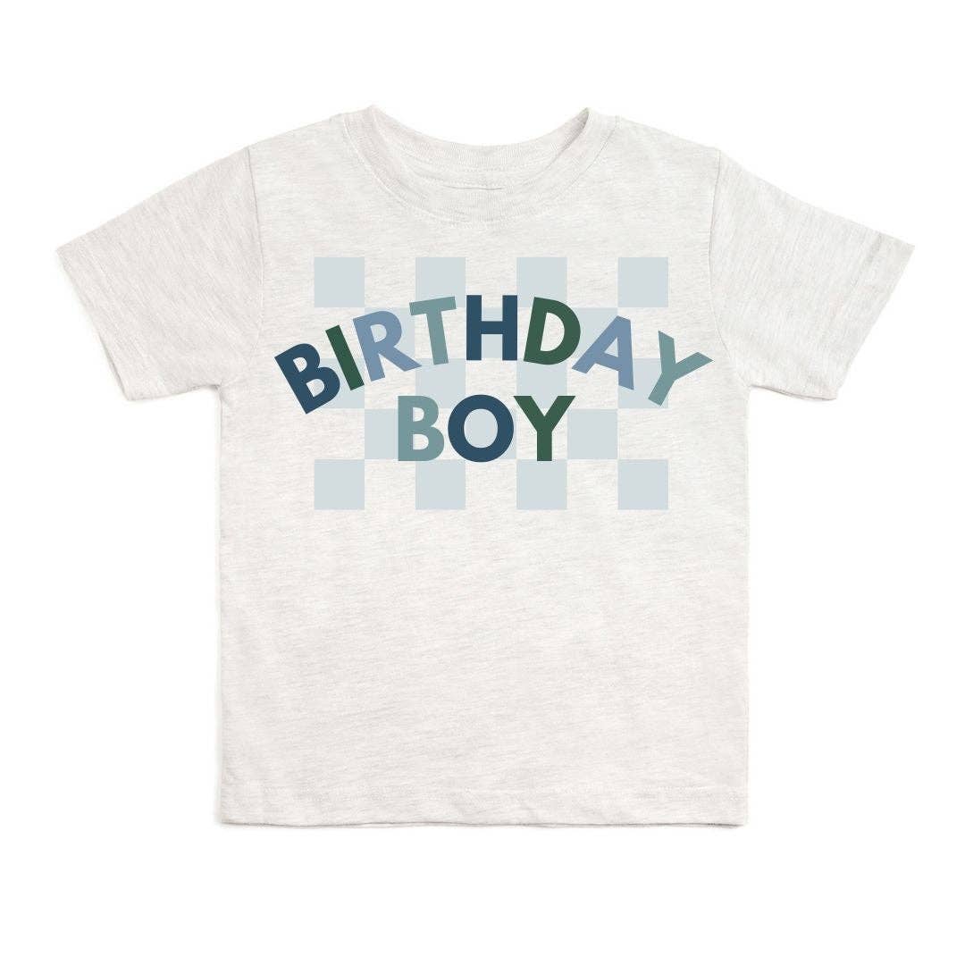 Birthday Boy Checker T-Shirt