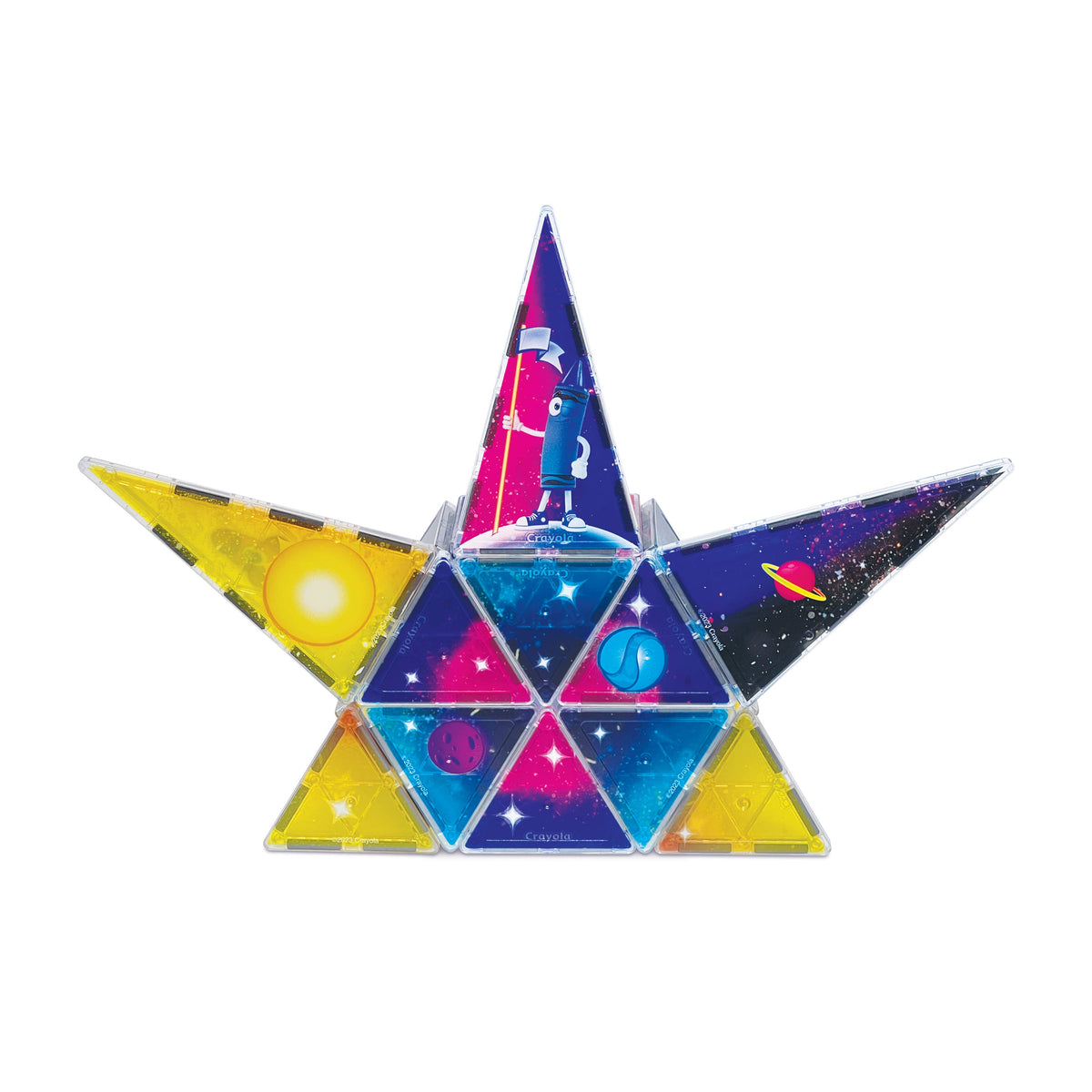 Crayola Cosmic Magnetic Tiles 24-Piece Set
