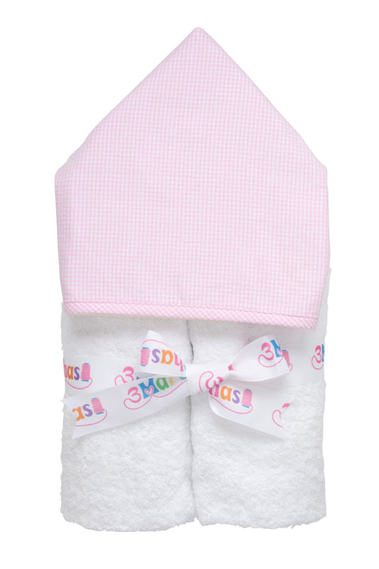Small Check Everykid Towel Pink