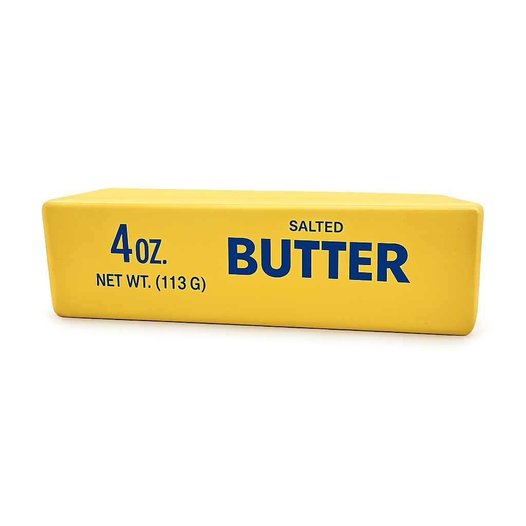 6" Butter Stick Slow-Rise Squishy Toy