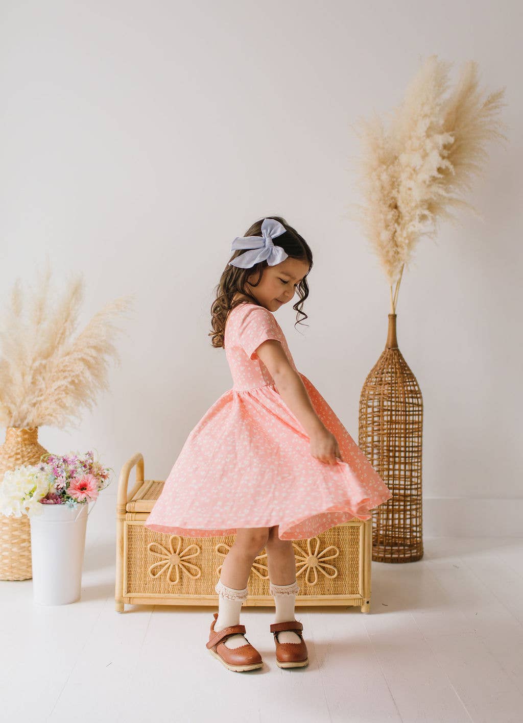 Classic Twirl Dress in Painted Petal