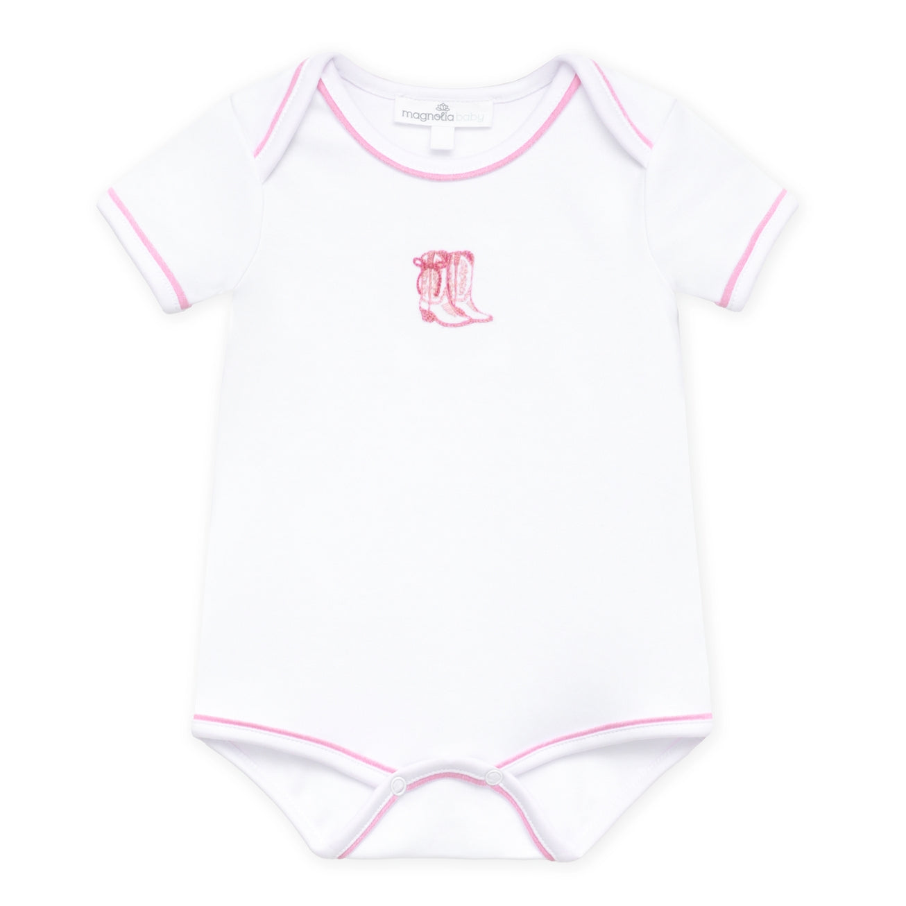 Darling Cowboy Boots Bodysuit Pink