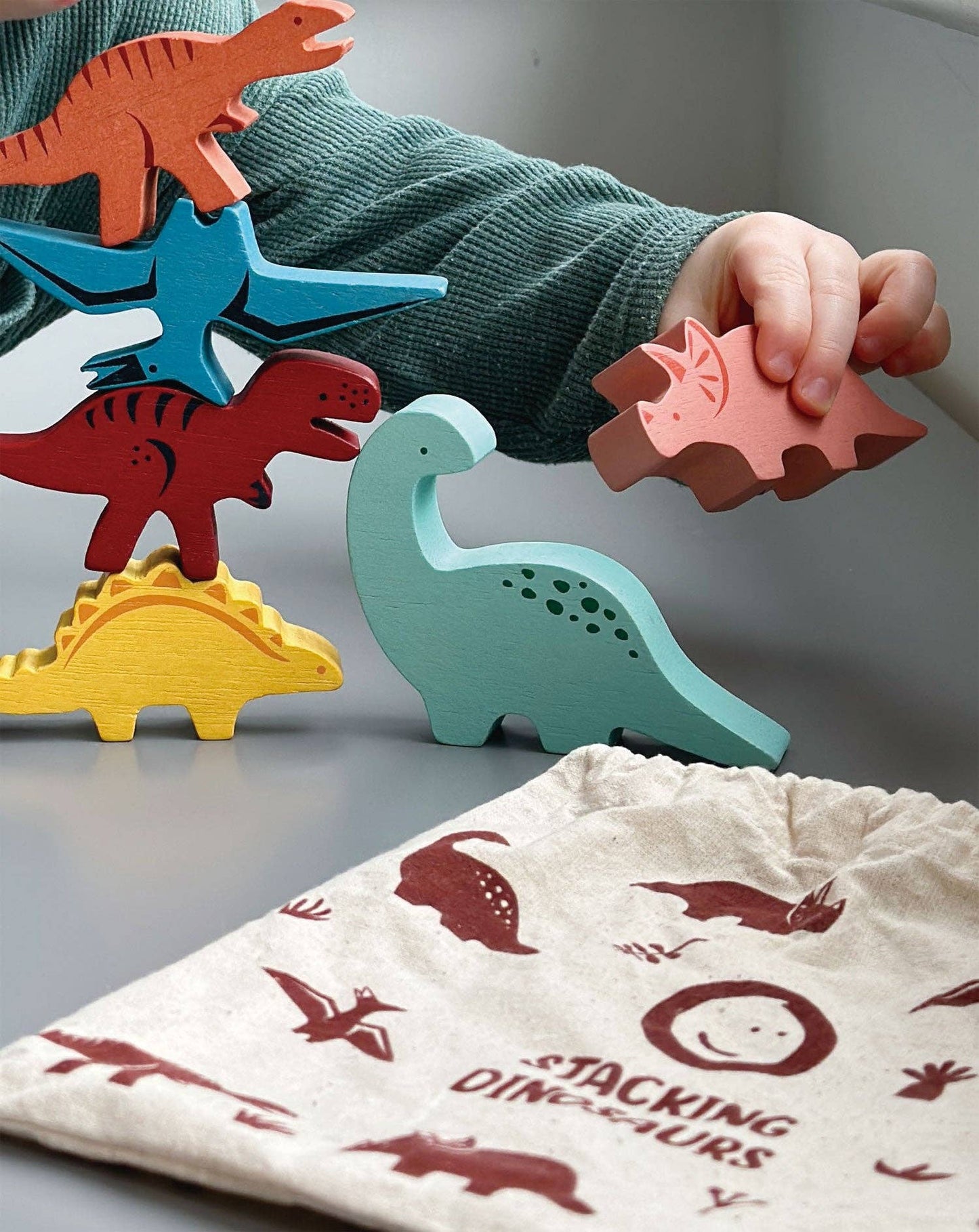 Happy Stacking Dinosaurs