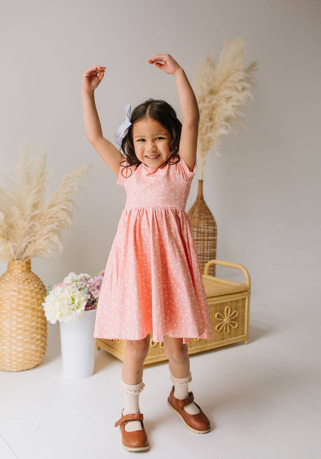 Classic Twirl Dress in Painted Petal