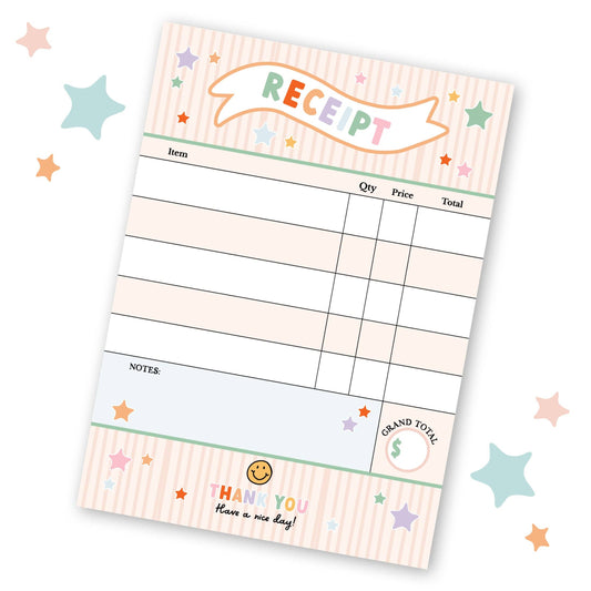 Pretend Play Receipt Pretend Play Notepad