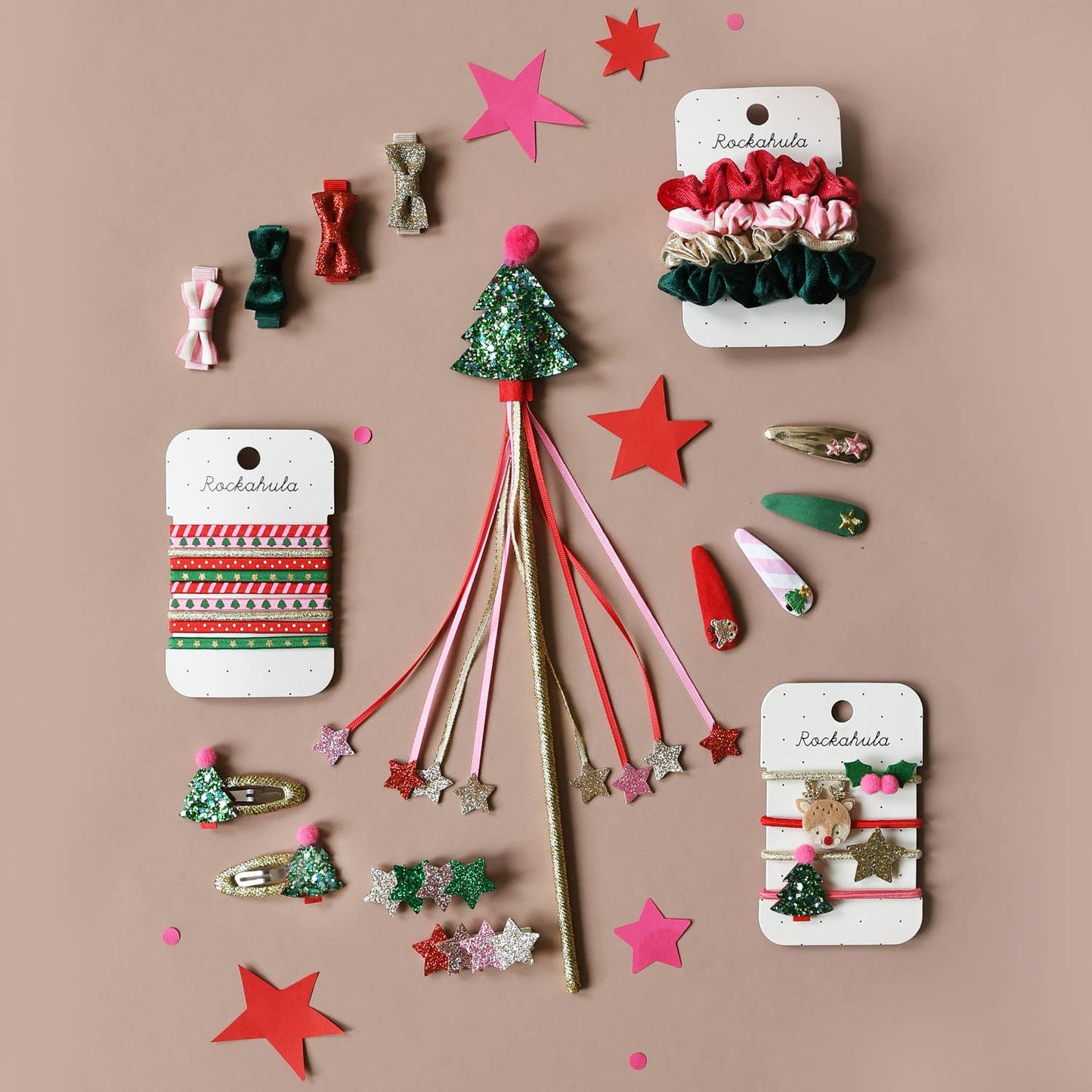 Christmas Tree Glitter Clips
