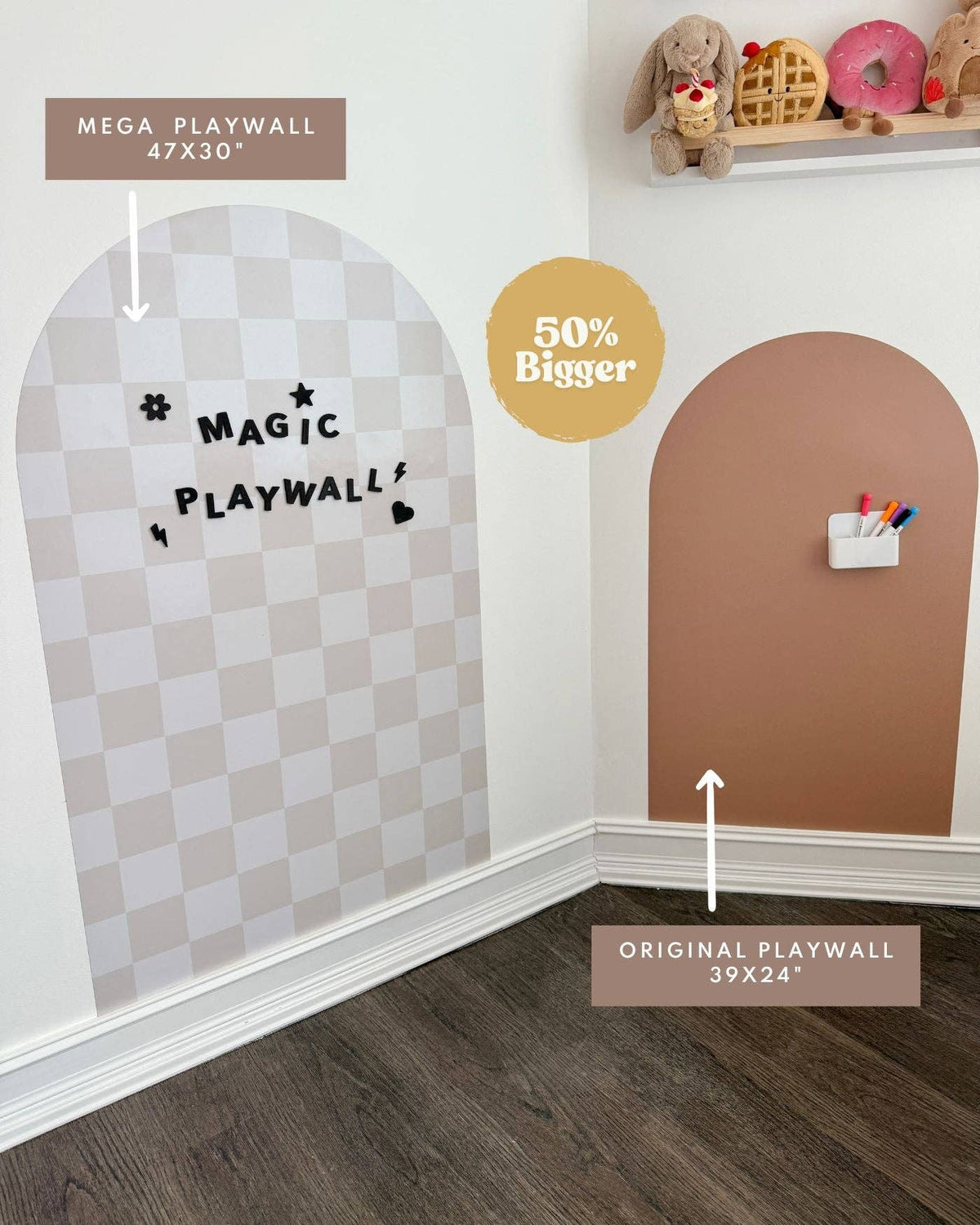 MEGA Magic Playwall - Arch Magnetic Wall Decal for Kids