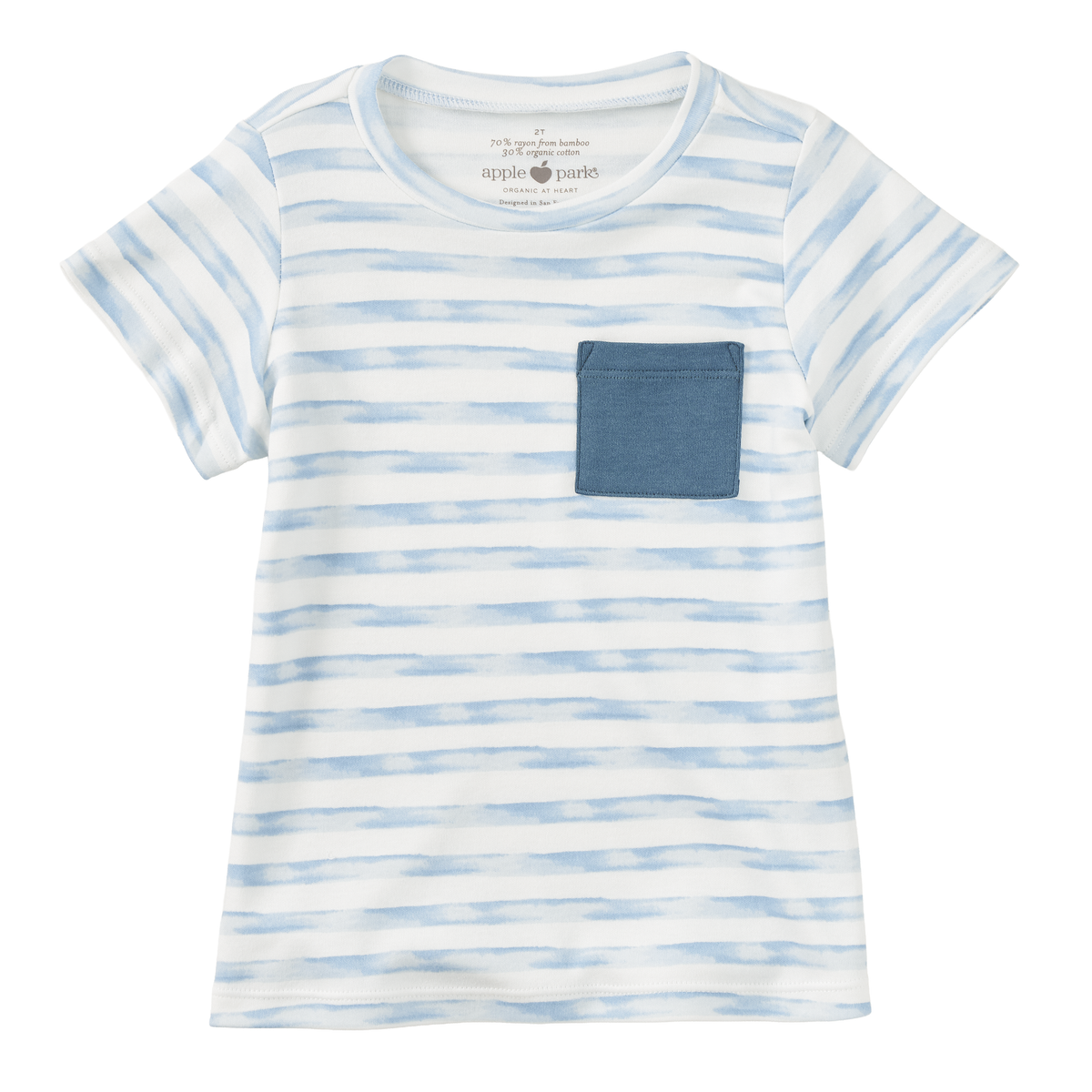 Pocket Tee-Breezy Bay Stripe