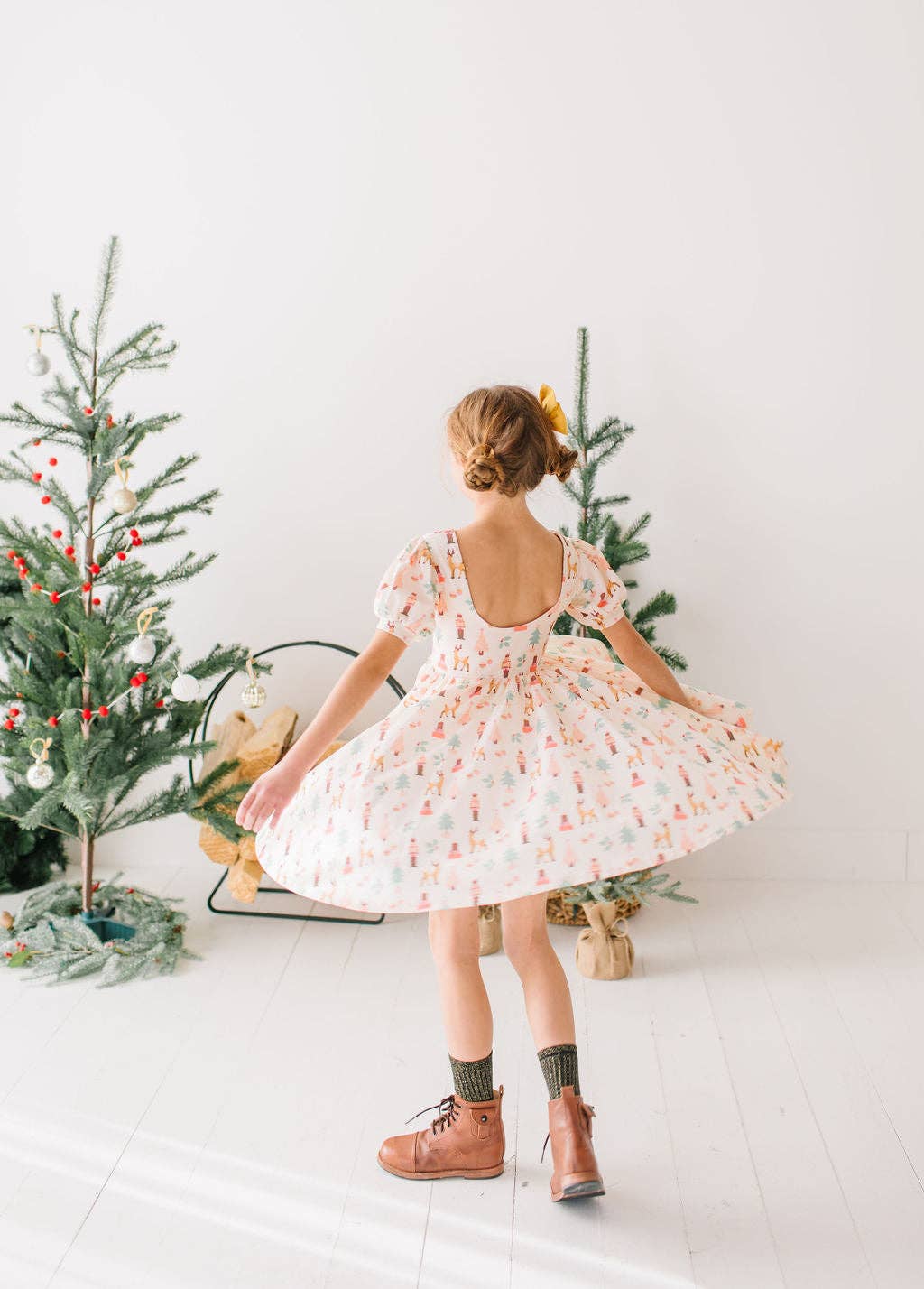 Puff Dress in Nutcracker | Girls Christmas Dress
