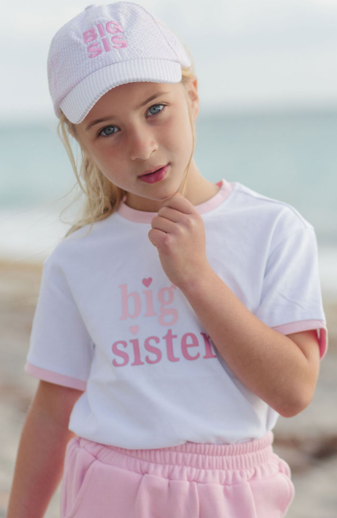Big Sis Bow Baseball Hat Baby/Toddler