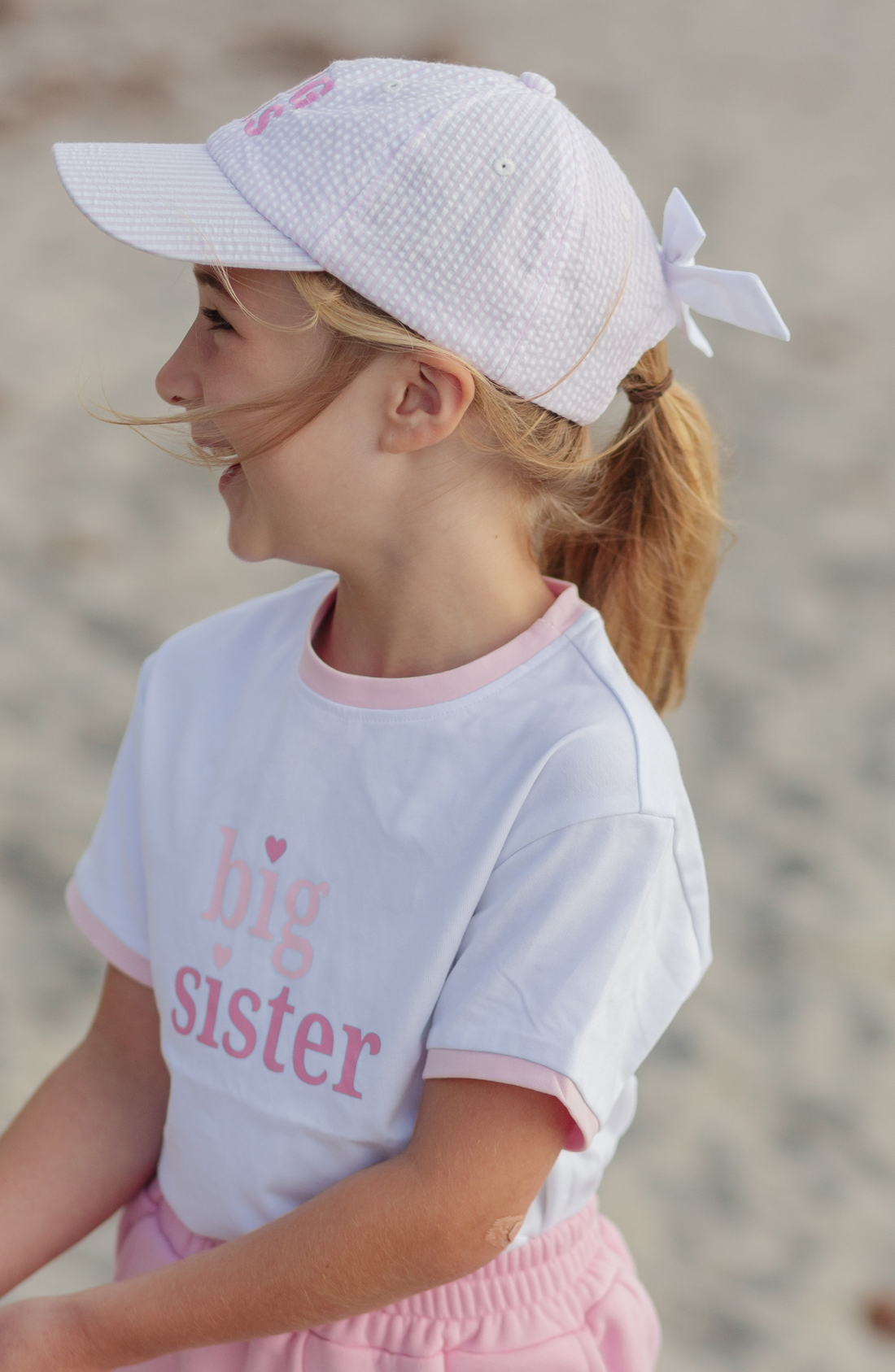 Big Sis Bow Baseball Hat Baby/Toddler