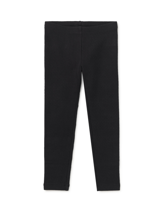 Pointelle Leggings-Black