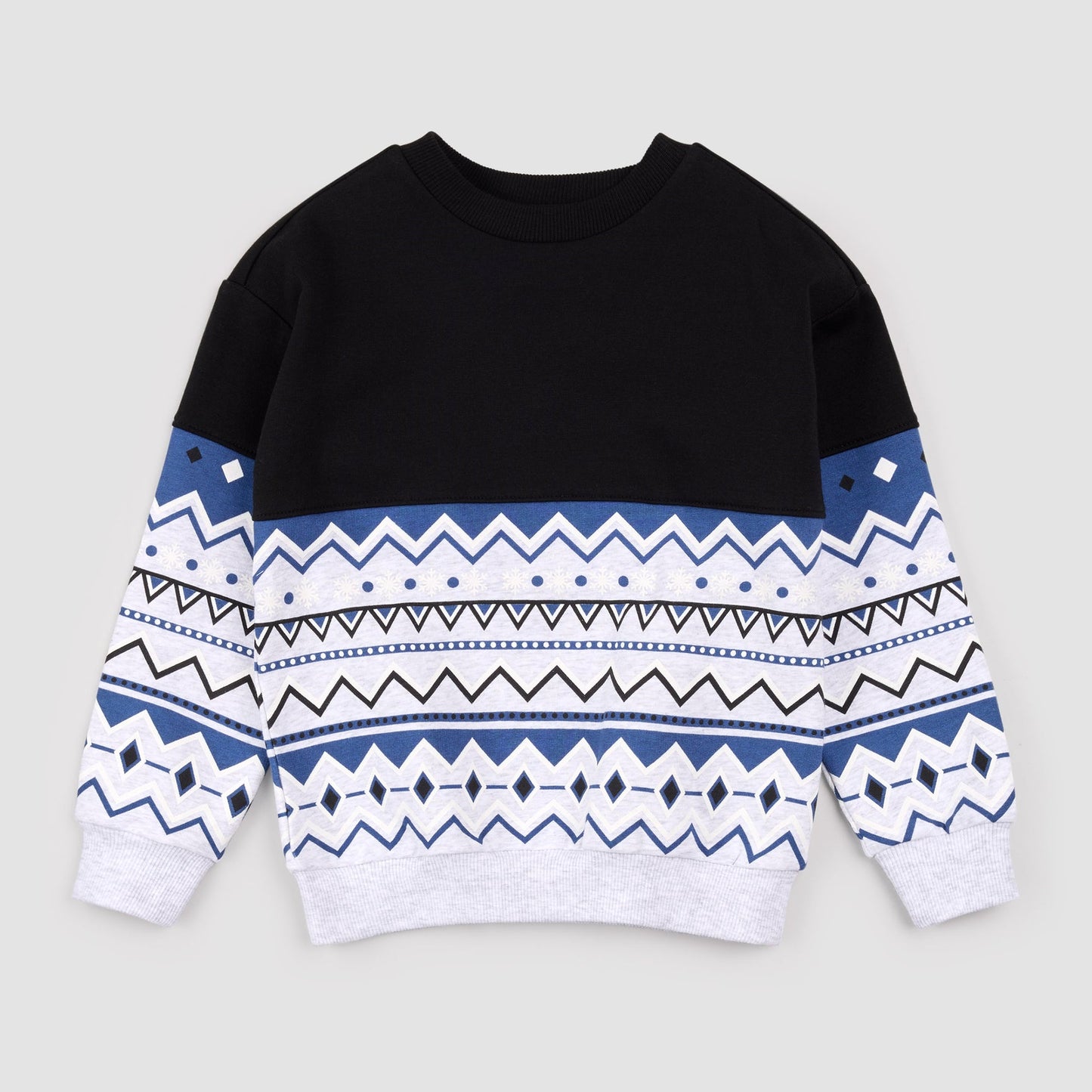 Glacier Blue Fairisle Sweatshirt