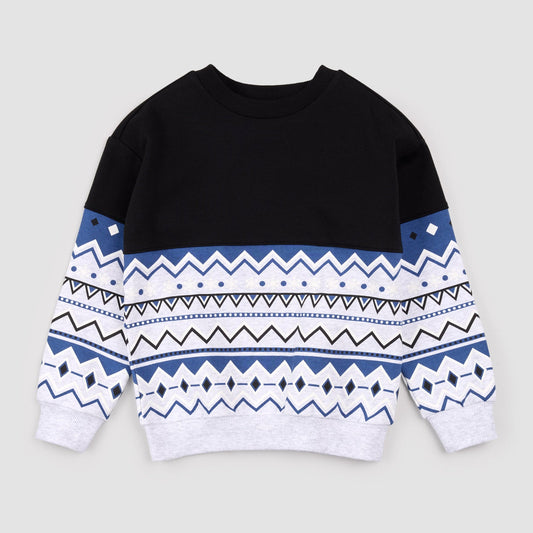 Glacier Blue Fairisle Sweatshirt