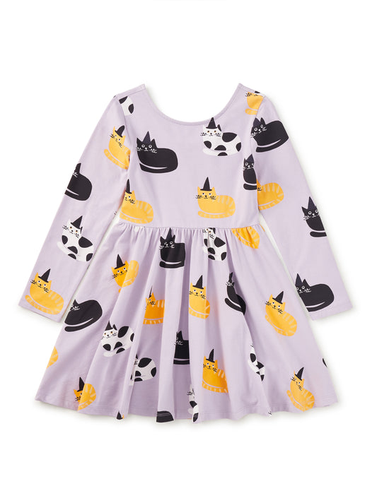 Printed Ballet Dress Cats in Hats